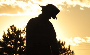 Firefighter at Dusk